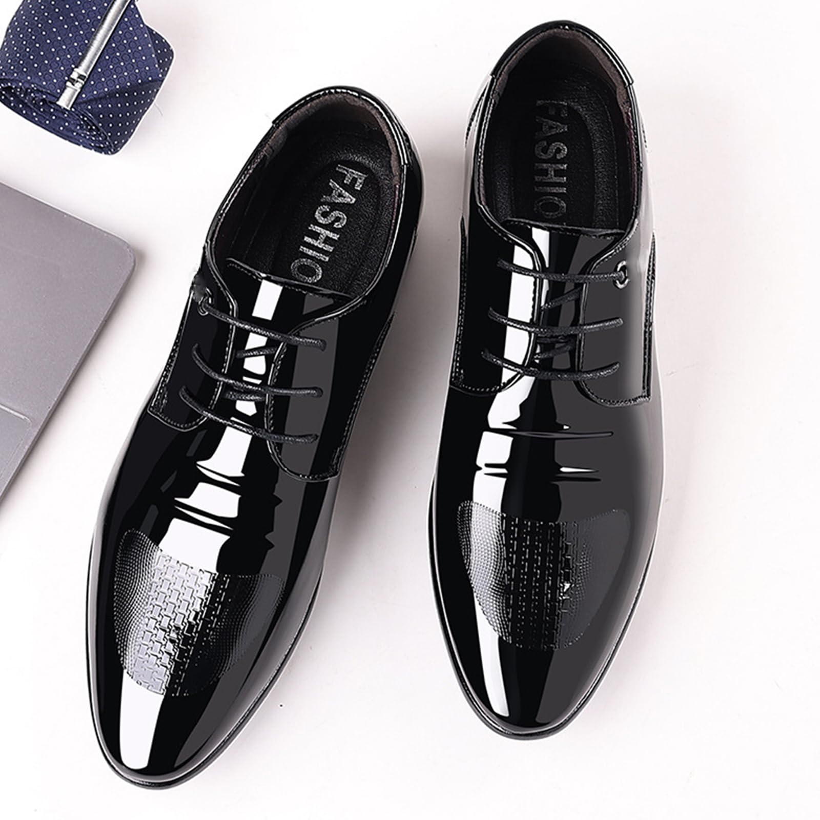 Uomo Scarpe Oxford in Pelle Stringate Scarpe Eleganti A Punta | Antiscivolo Classico Scarpe Formali Eleganti Comfort Business Matrimoni ufficio Cerimonia