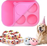 Vista 7 de BABORUI Moldes de silicona de 6 cavidades para golosinas de perro para Woof Pupsicle y Power Chewer Pupsicle Grande 25-75lbs, moldes reutilizables