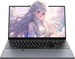 AocBook Laptop de 14 polegadas, processador quad-core Ryzen 5 3500U (até 3,7 GHz), RAM DDR4 de 16 GB, SSD NVMe, notebook portátil com touchpad ajustável, interruptor de webcam de privacidade - cinza