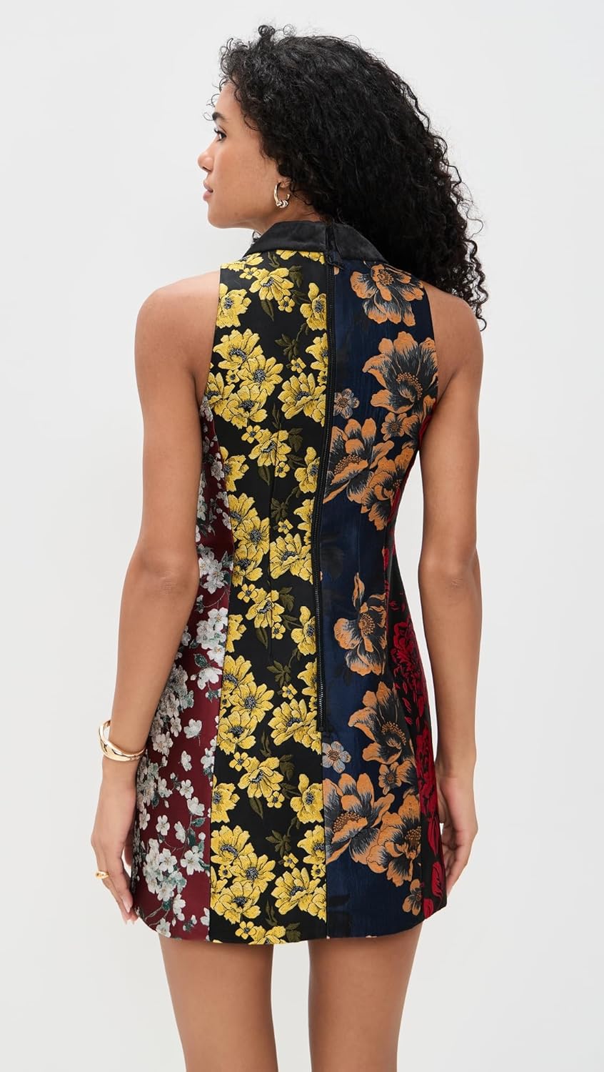 alice + olivia Women's Velia Collared Mini Dress - Image 4