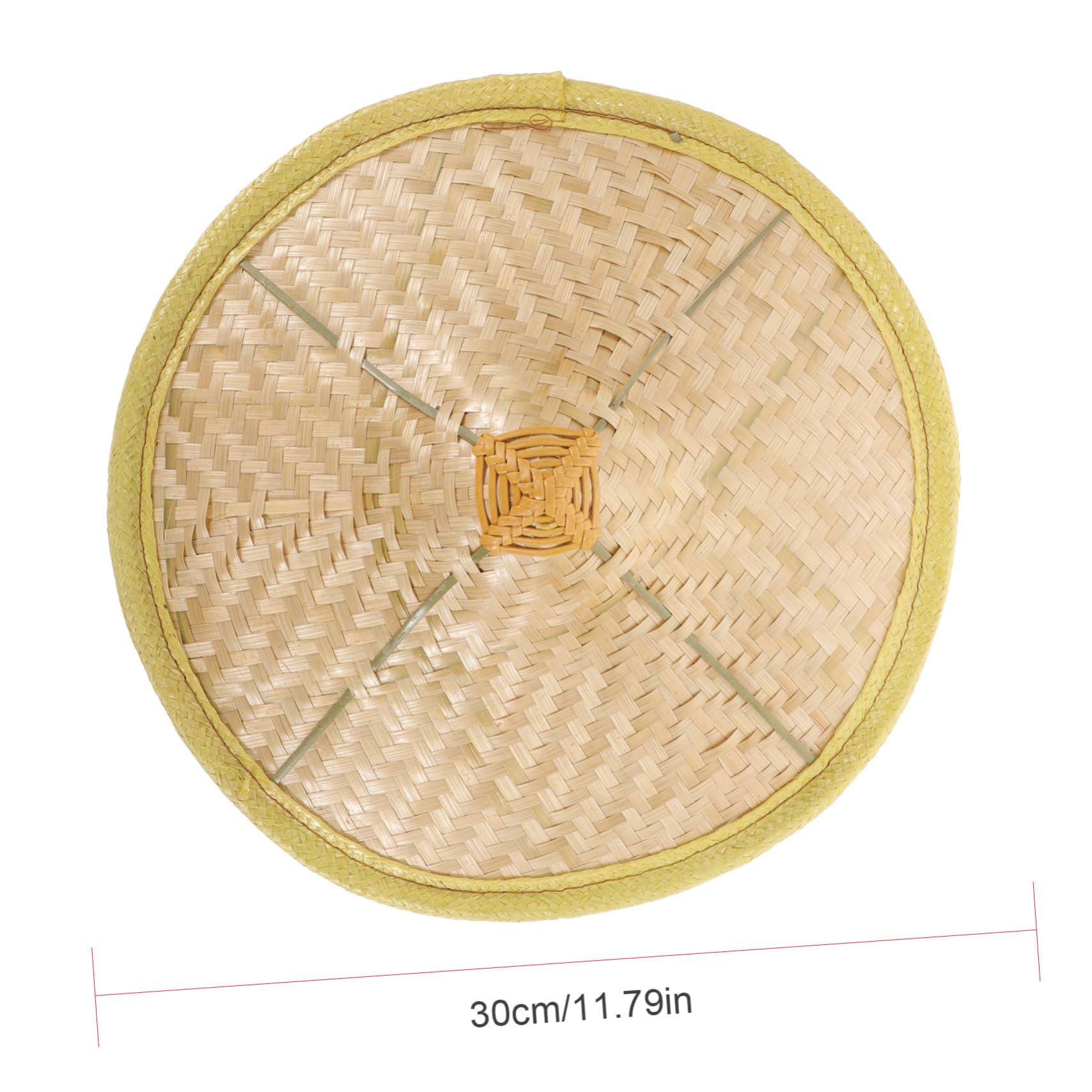 Holibanna sombrero caballeresco sombrero de mago sombrero de sombrero de copa tapa gorro sol sombrero sol sombrero japonés para hombre sombrero cónico japonés tejido de bambú rojo