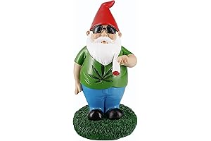 Pot Smoking Gnome - A Witty and Whimsical Garden Gnome