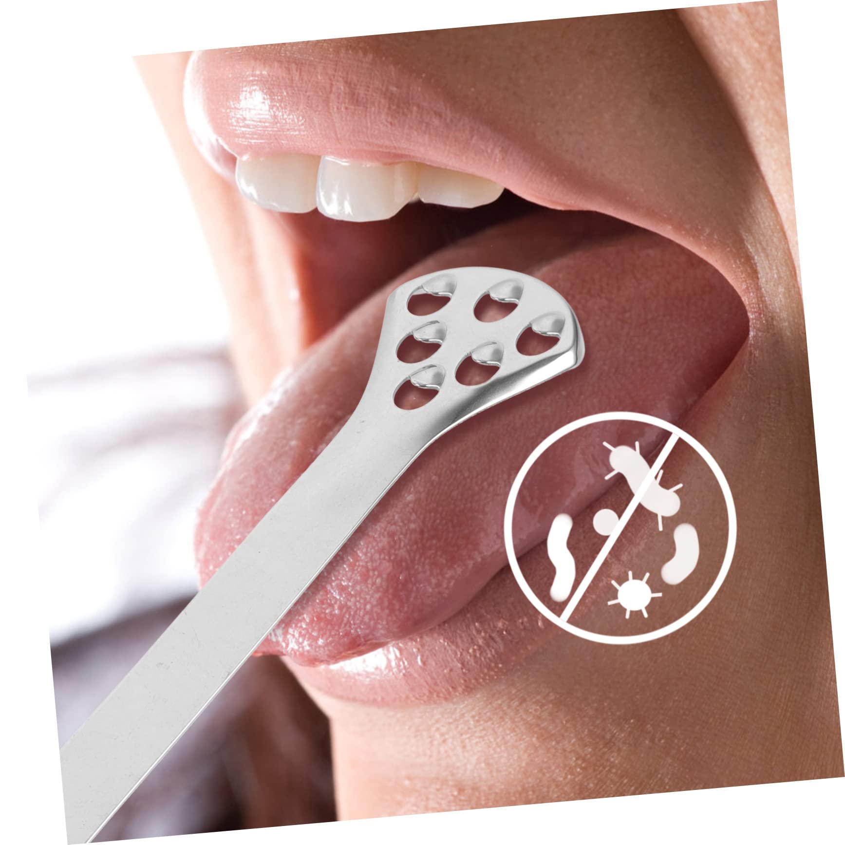 Healeved 10pezzi Raschietto Per Lingua Acciaio Inossidabile Con Manico Rimozione Alito Cattivo Strumenti Orali Portatili Per Adulti Da Pratico e Leggero