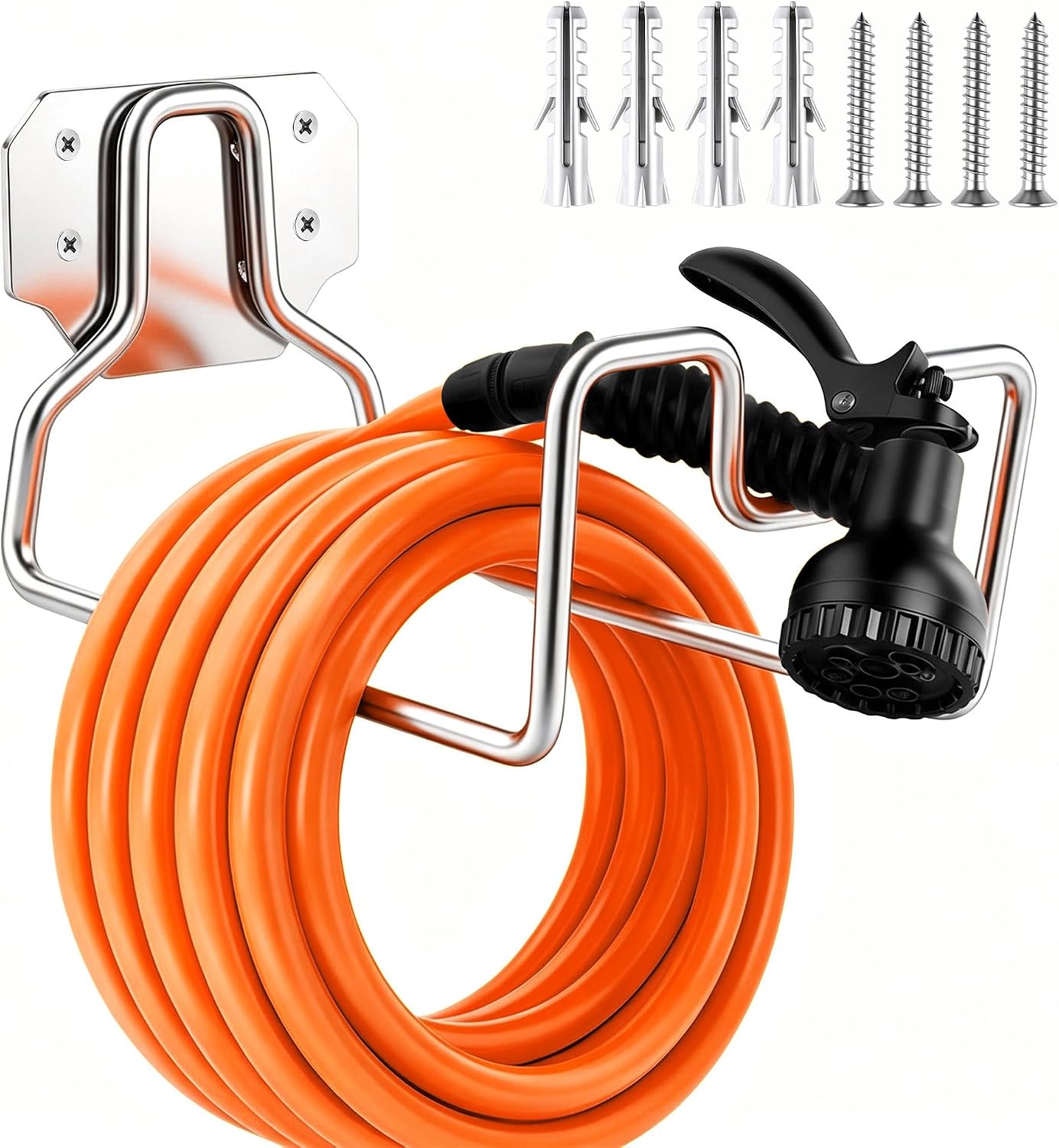 Joyfair Water Hose Holder, Metal Hose Holders for Outside Garden, 1PC