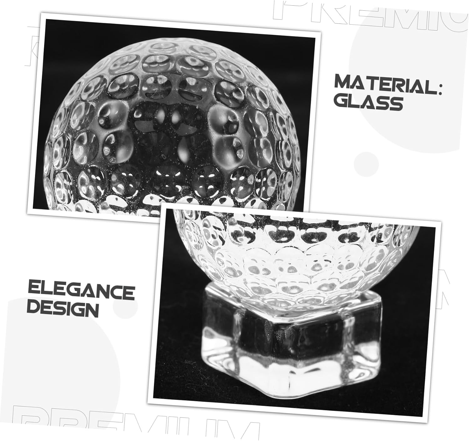 SUPVOX Golf Ball Holder Elegant Miniature Trophy Display Stand for Desk Shelf Compact Design for Collectors and Golf Lovers image 3