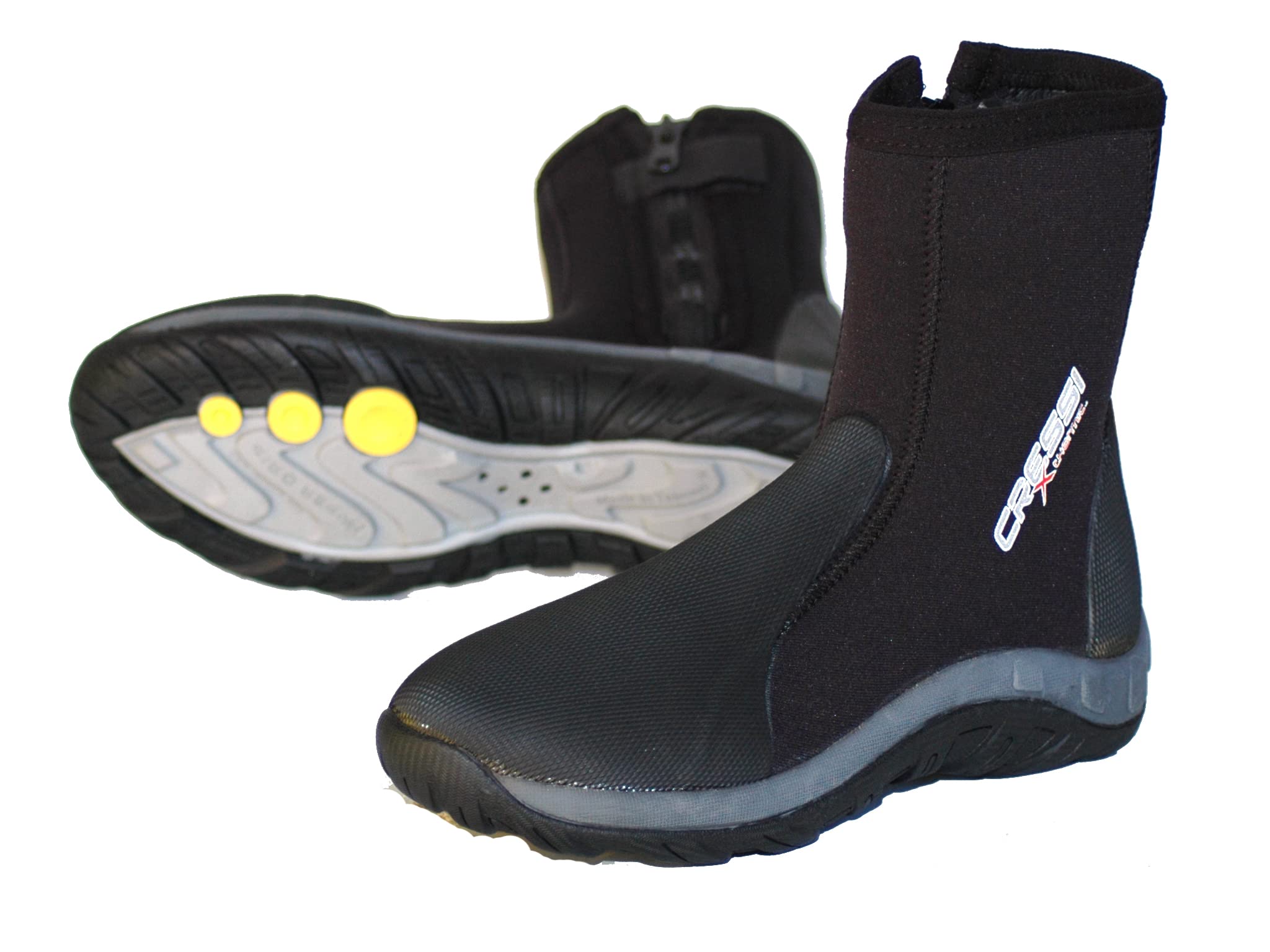 Cressi - Scarpini in neoprene, 5 mm, con cerniera deluxe