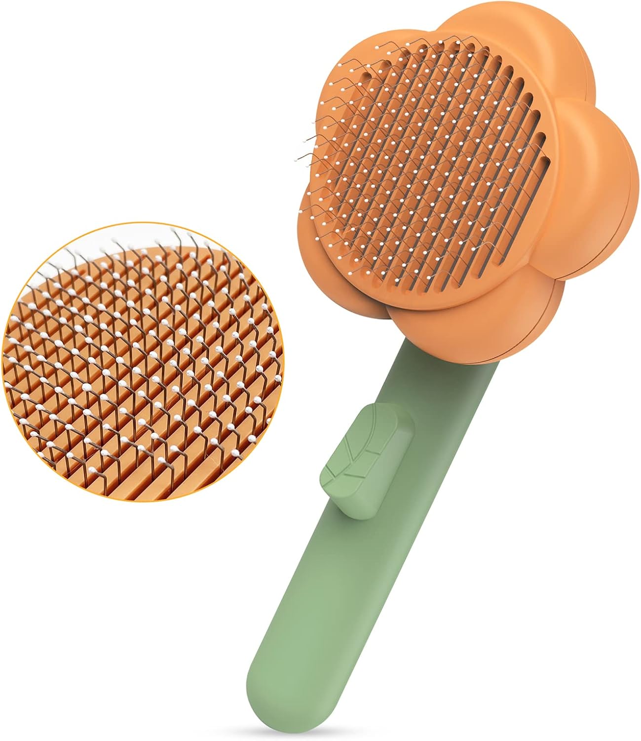 Ptlom Self-Cleaning Slicker Brush for Cats and Dogs