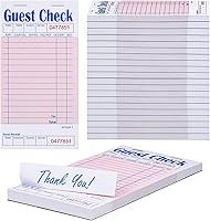 Vista 10 de Methdic Talonarios de Comandas para Servidores, Bloc de Notas para Meseras 250 Órdenes para Restaurantes (5 Libros)