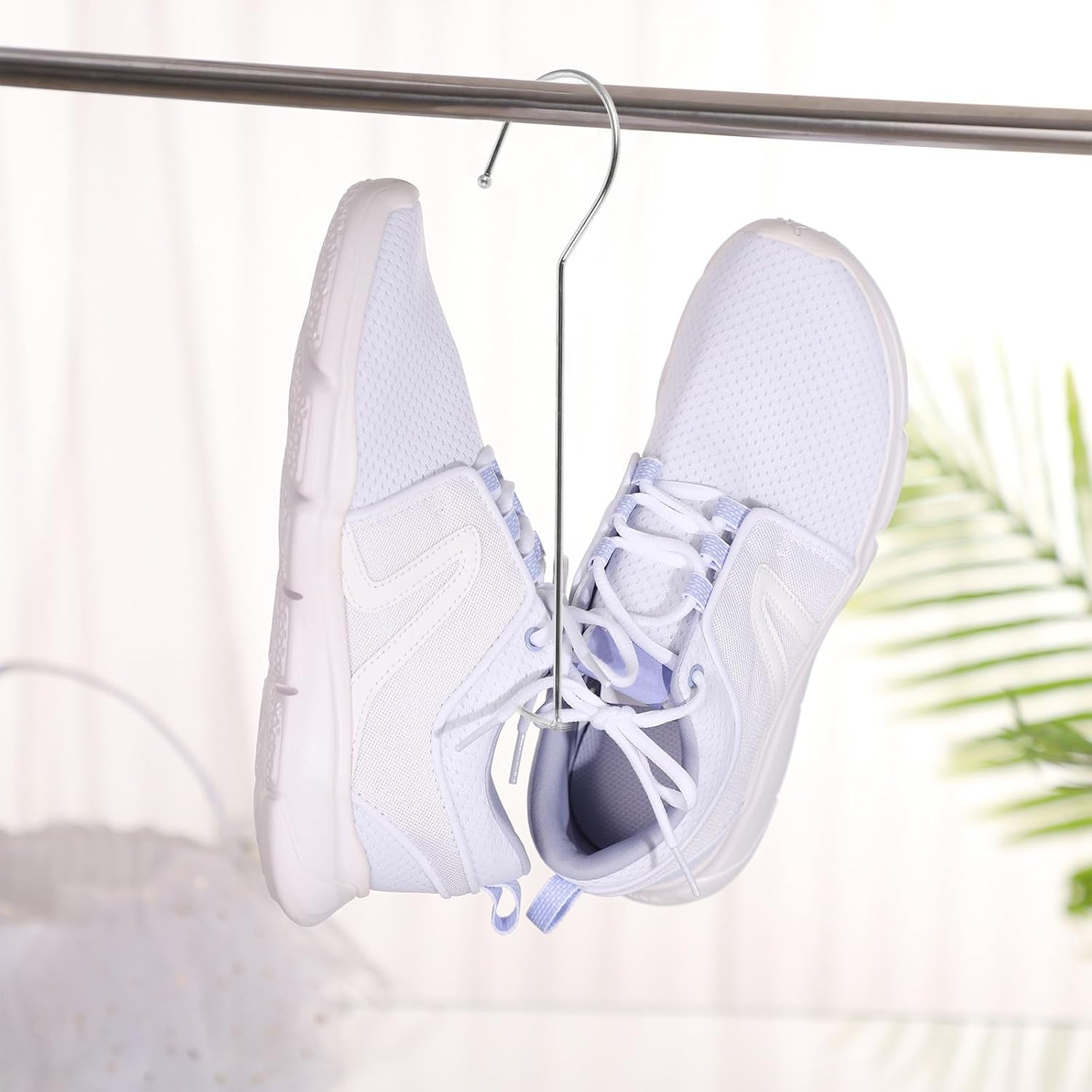 8pcs Stainless Steel U Shaped Double Hook Shoe Drying Rack