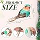 Liliful 12 Pcs Artificial Birds Clip on Tree Decoration Spring Artificial Fake Feather Bird Sparrow Realistic Figures Realistic Sparrow Craft Garden Wreath Spring Decor(Colorful Bird)