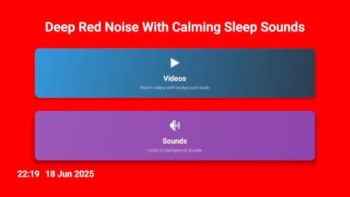 Deep Red Noise – Powerful Low-Frequency Red Sound for Restful Sleep & Relaxation – vue 3