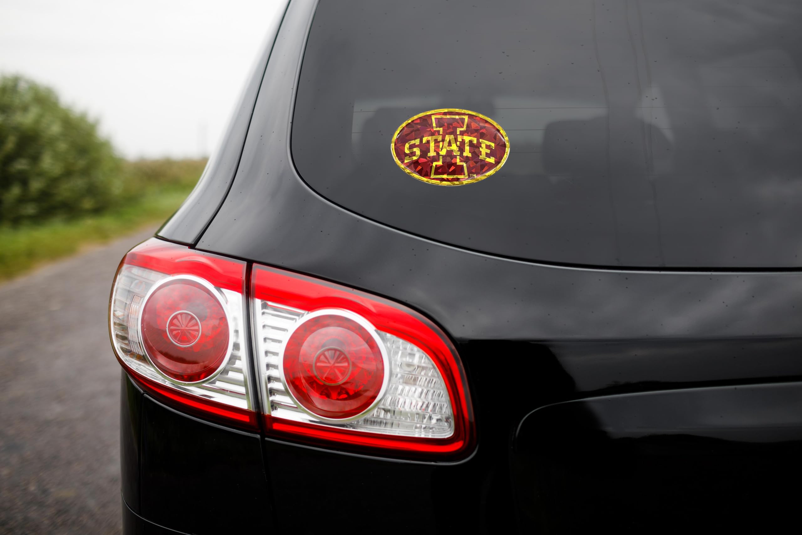 Elektroplate Officially Licensed Iowa State Cardinal & Gold Reflective Decal | Premium 3D Doming All Weather Decal for Car, Water Bottle, Laptop, Window, Cooler, Toolbox, Phone | Made in The USA
