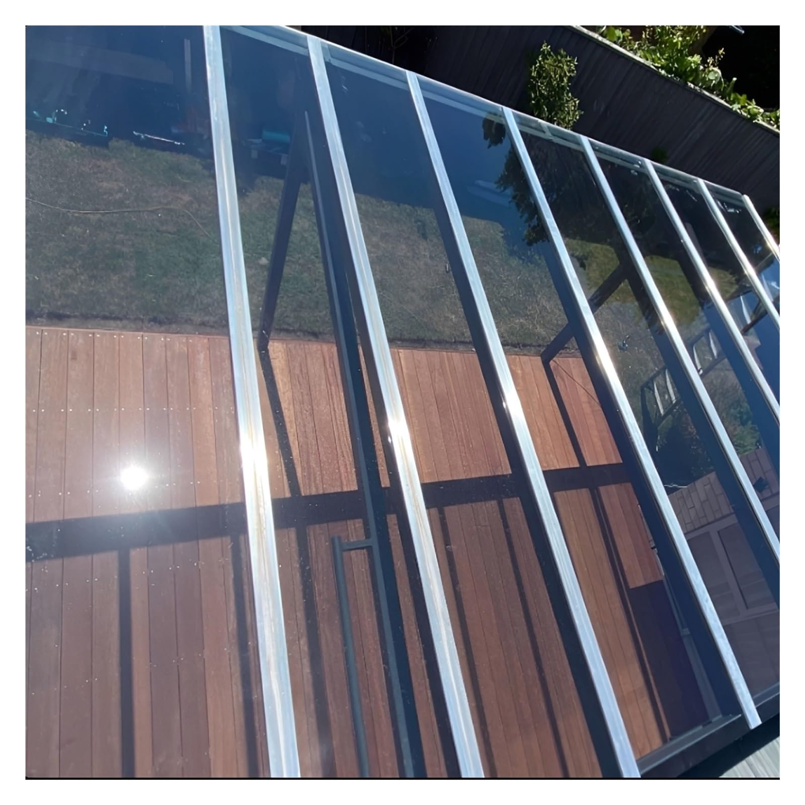 Láminas Policarbonato Invernaderos Paneles Techo Pérgola con Protección UV contra Lluvia para Bricolaje, Reemplazo Paneles Ventanas(1x4m/3.28x13.12ft)