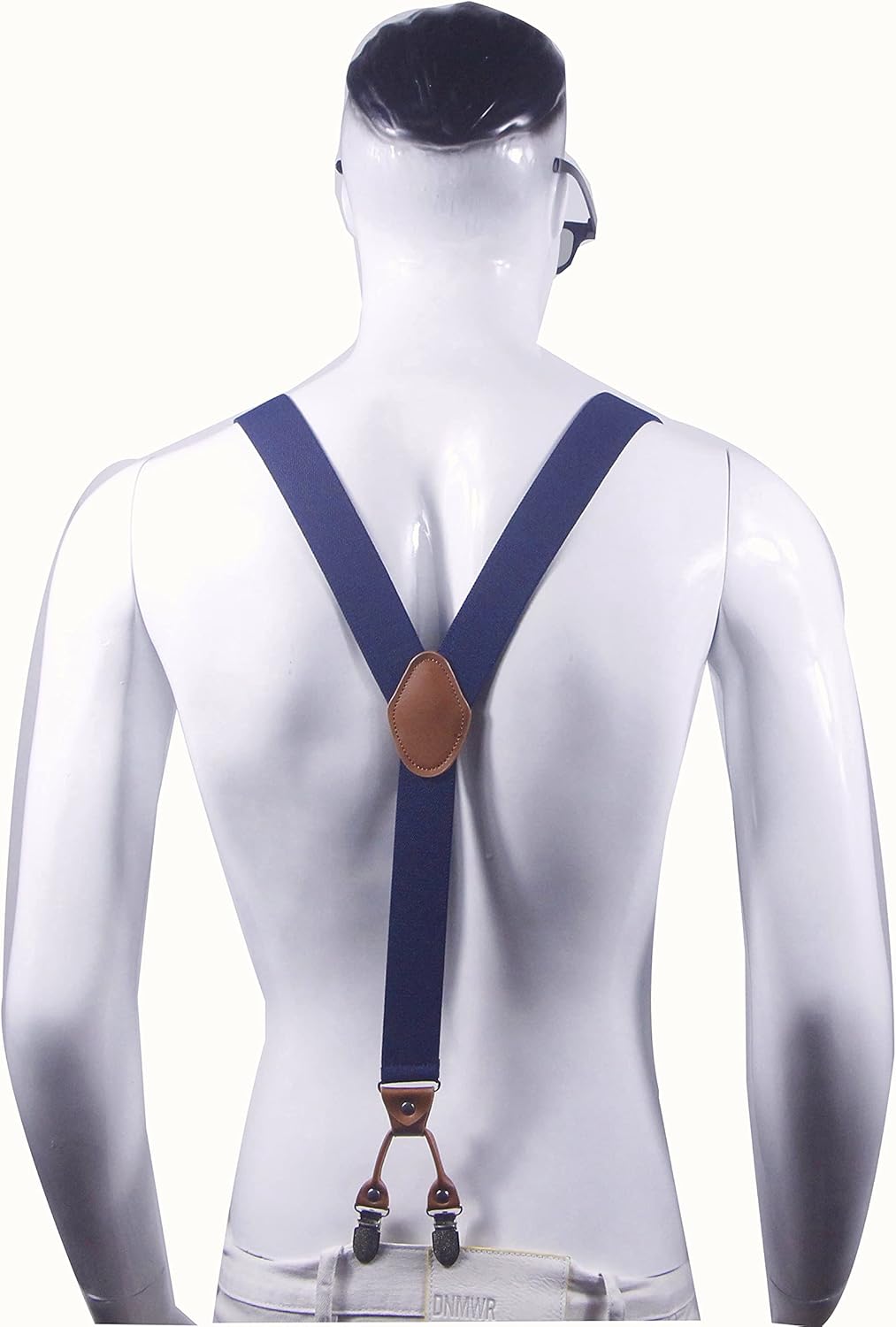 Cedriany Men’s Suspender 6 Clips Y-Shaped Heavy Duty With 1.4 Inch Suspenders Elastic Straps - Image 3