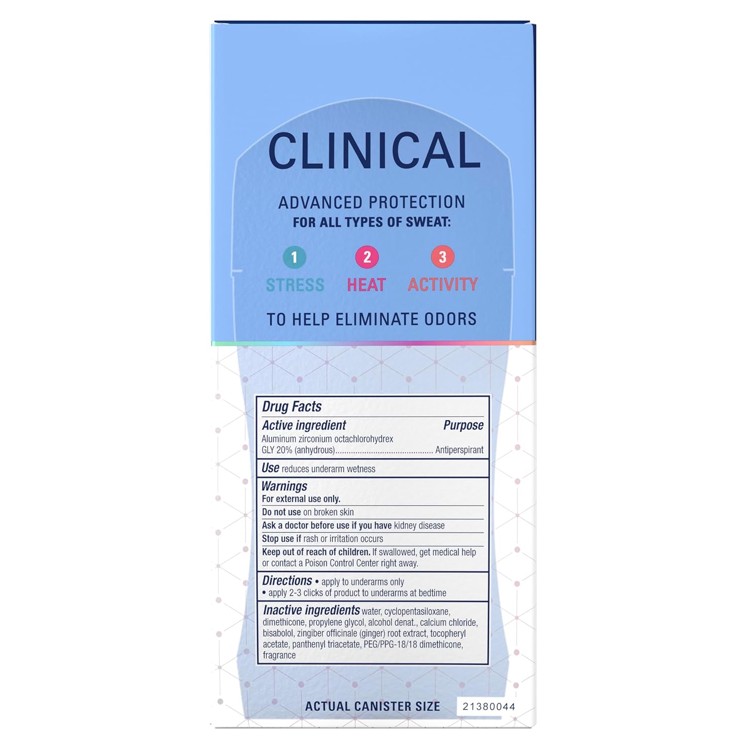 Secret Clinical Strength Antiperspirant Deodorant for Women, 100hr Sweat & Odor Protection, 3X Stress Protection with Hyaluronic Acid, PH Balancing Minerals, Clear Gel, Completely Clean Scent, 2.6 oz - Image 12