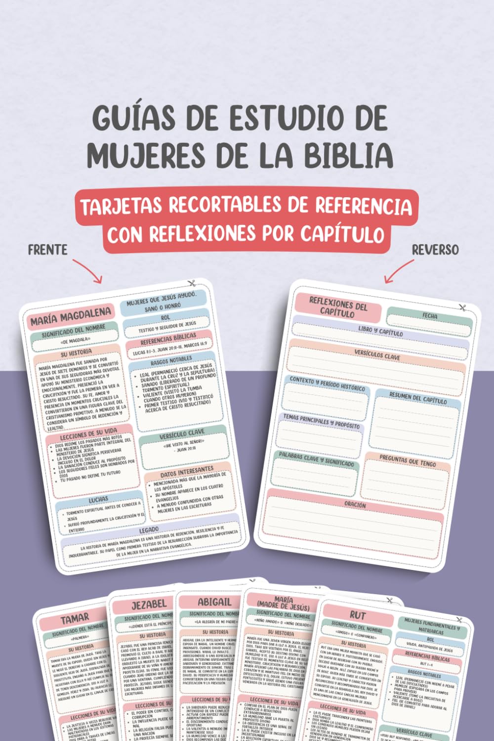 Guías de Estudio de Mujeres de la Biblia: Resúmenes Claros y Organizados para una Comprensión Más Profunda (Colección de Guías de Estudio de los 66 Libros de la Biblia)