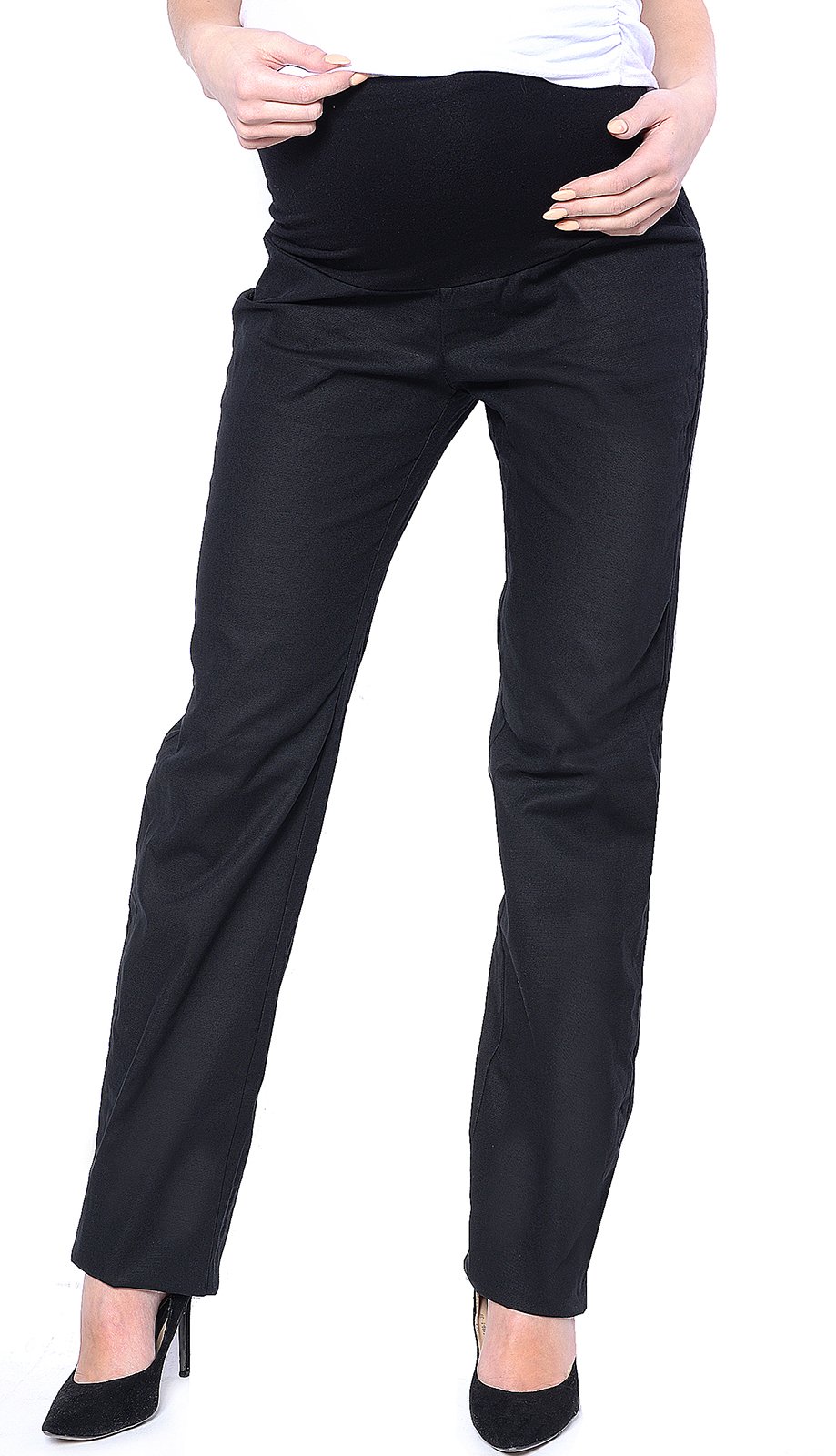 Mija - Pantalon de maternité / Jeans classique coupe droite Denim Over Bump 3014 (EU