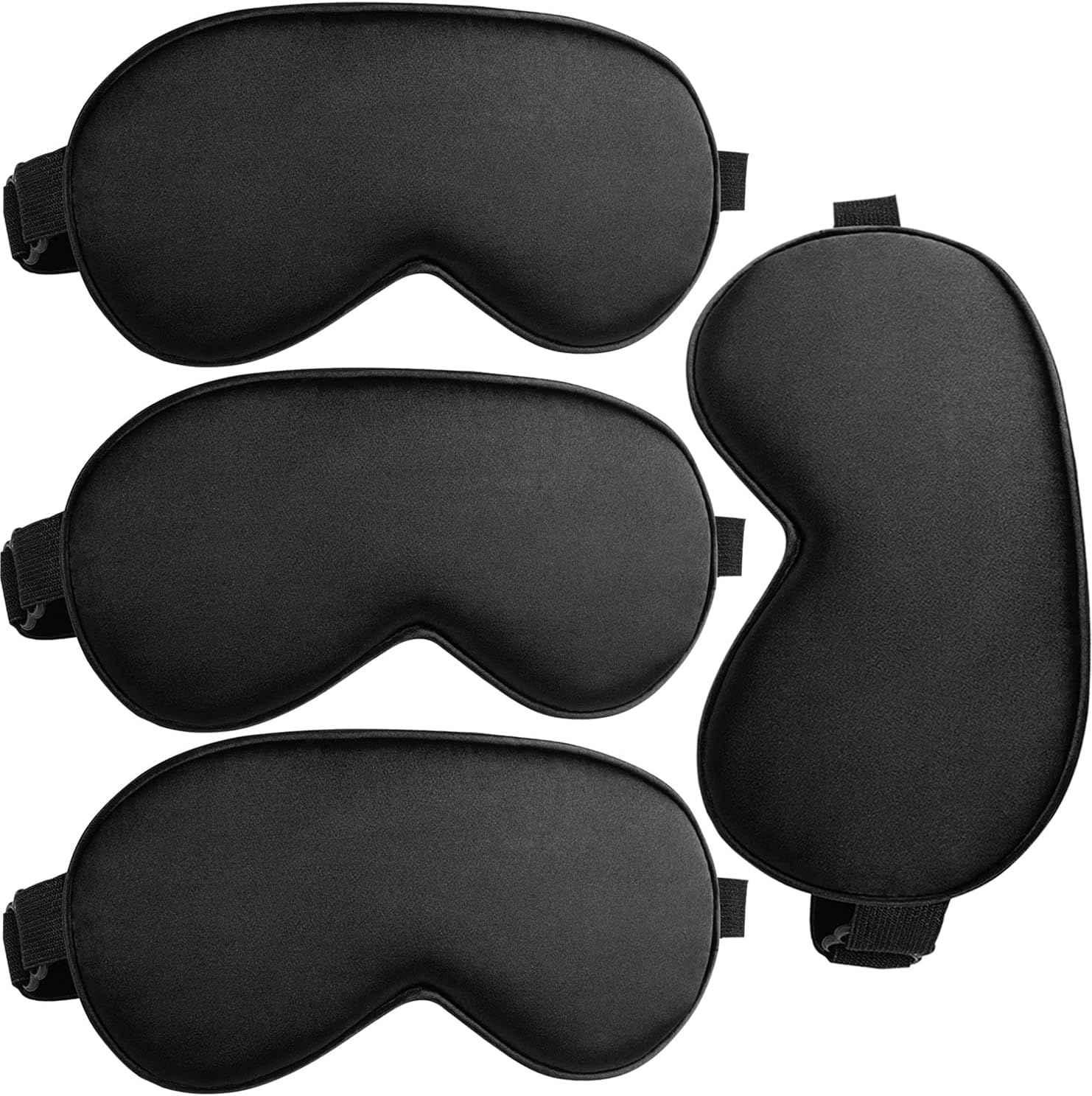 Eye Mask for Sleeping Bulk Pack of 4 pcs, Silk Eye Covers