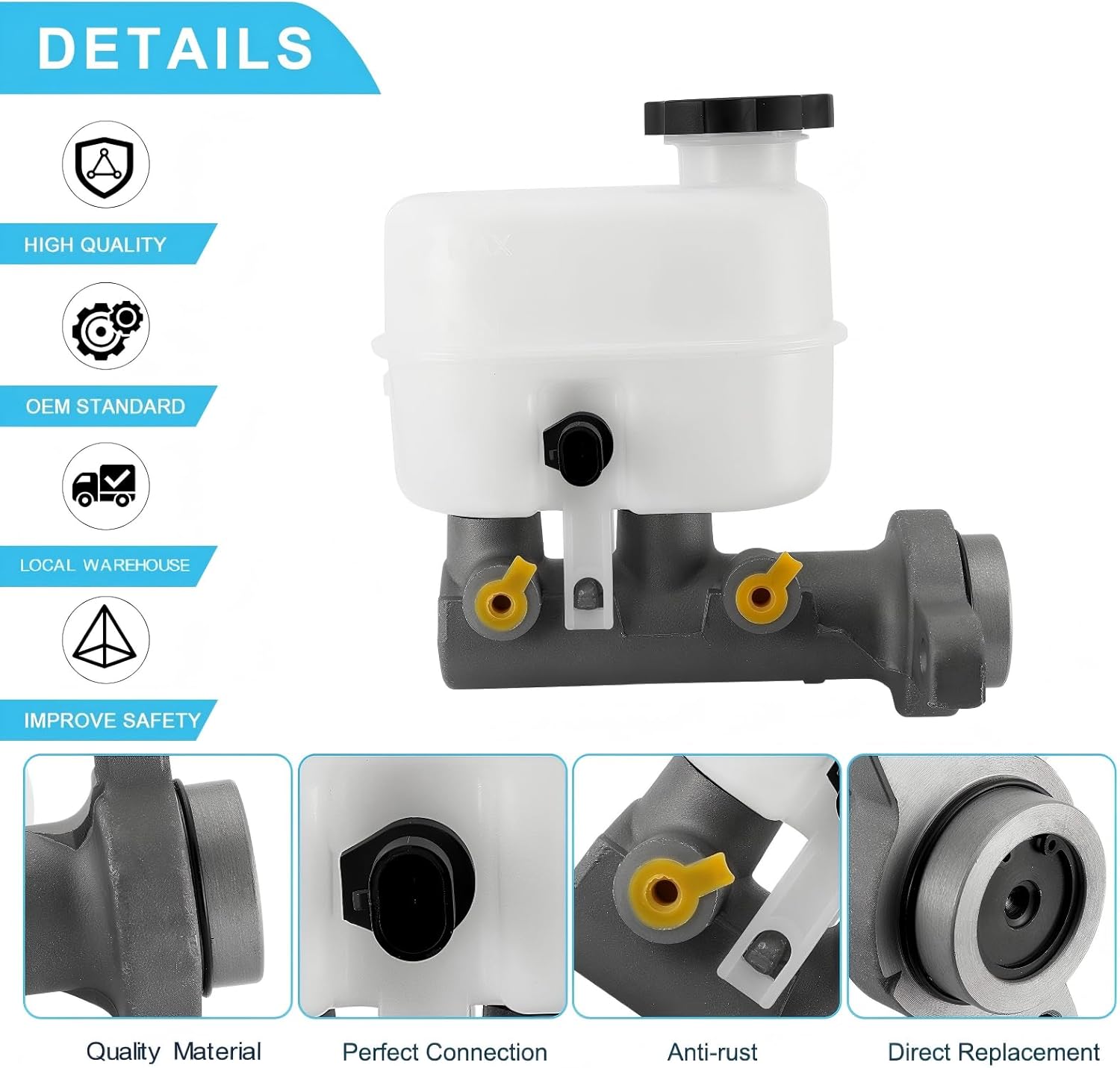 M630453 Brake Master Cylinder For Cadillac Escalade;For Chevrolet Chevy Avalanche,For Suburban 1500 Tahoe,For Silverado 1500 2007 LT LTZ WT 2008 All Models,For Gmc Sierra 1500 Yukon 2007-2008