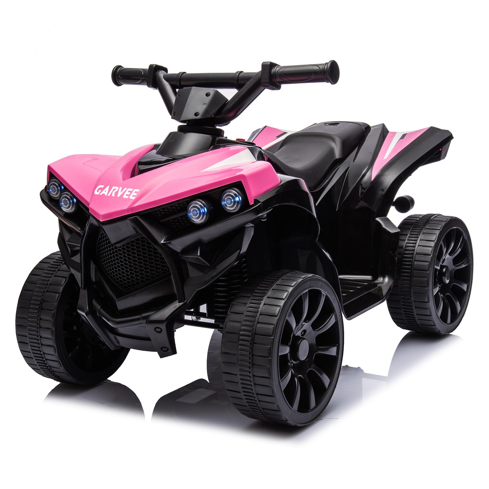 Kinder Elektroquad 6V, Kinderquad Elektro mit 6V 4.5Ah Akku | Elektrisches Kinderfahrzeug ATV mit Scheinwerfern & Hupe, Elektro-Quad für Jungen & Mädchen 3-6 Jahre, Max. 30 kg, Pink