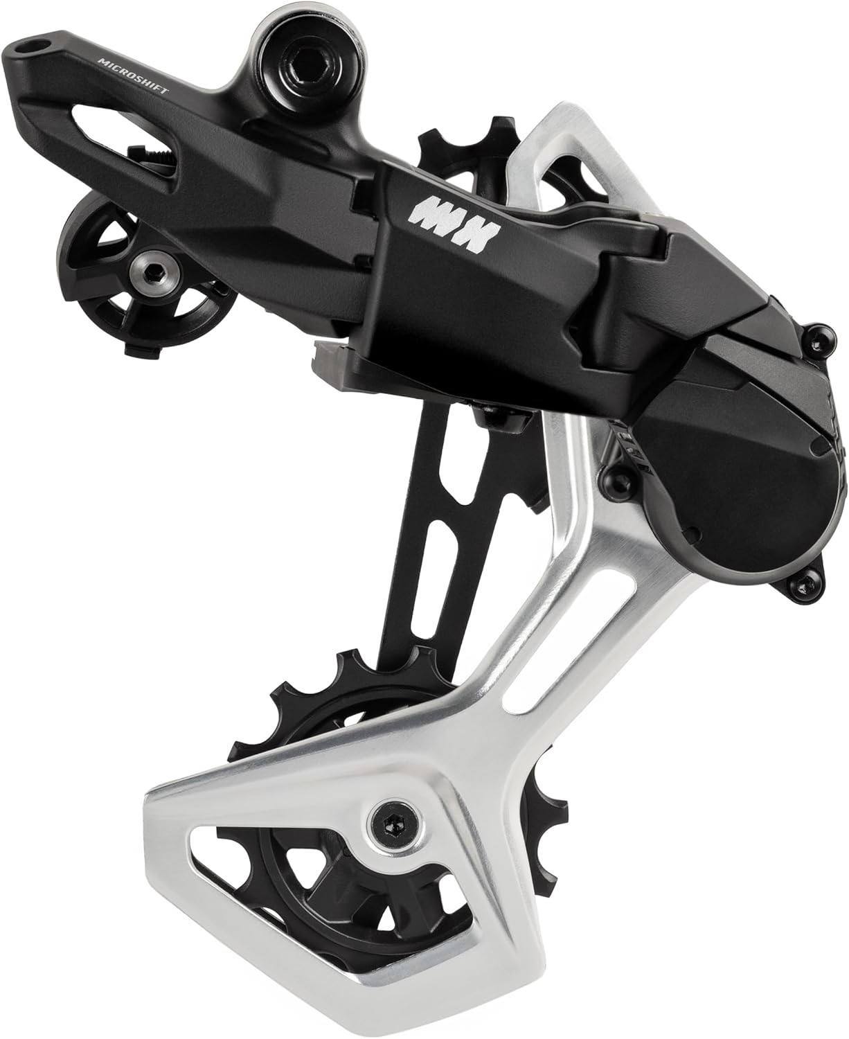 Microshift Advent MX Pro Alloy Rear Derailleur, 10/11-Speed, Repairable Cage
