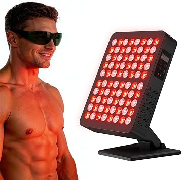 Red & Infrared Light Panel, 660nm & 850nm LED Therapy Full Body Wellness Device with Cooling Fan, 80 Dual-chip LEDs Light-Therapy Device for Home, Office