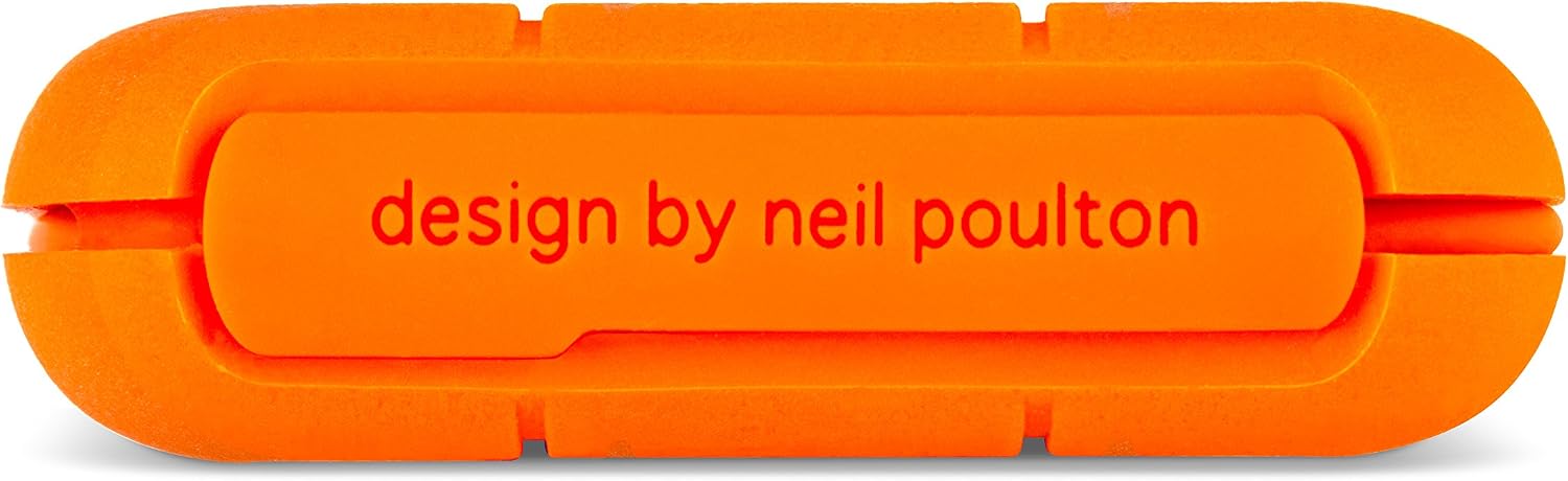 LaCie Rugged 2TB Thunderbolt and USB 3.0 Portable Hard Drive + 1mo Adobe CC All Apps (LAC9000489),Orange
