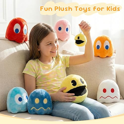 Miniatura 3 de Pacn Game Man - Juguetes de peluche de fantasma, ideal como regalo de fiesta o compañero, juguete de peluche fantasma, día del niño y fiestas de