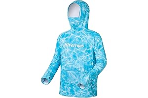 UPF 50+ Sun Protection Long Sleeve Fishing Hoodie for Men