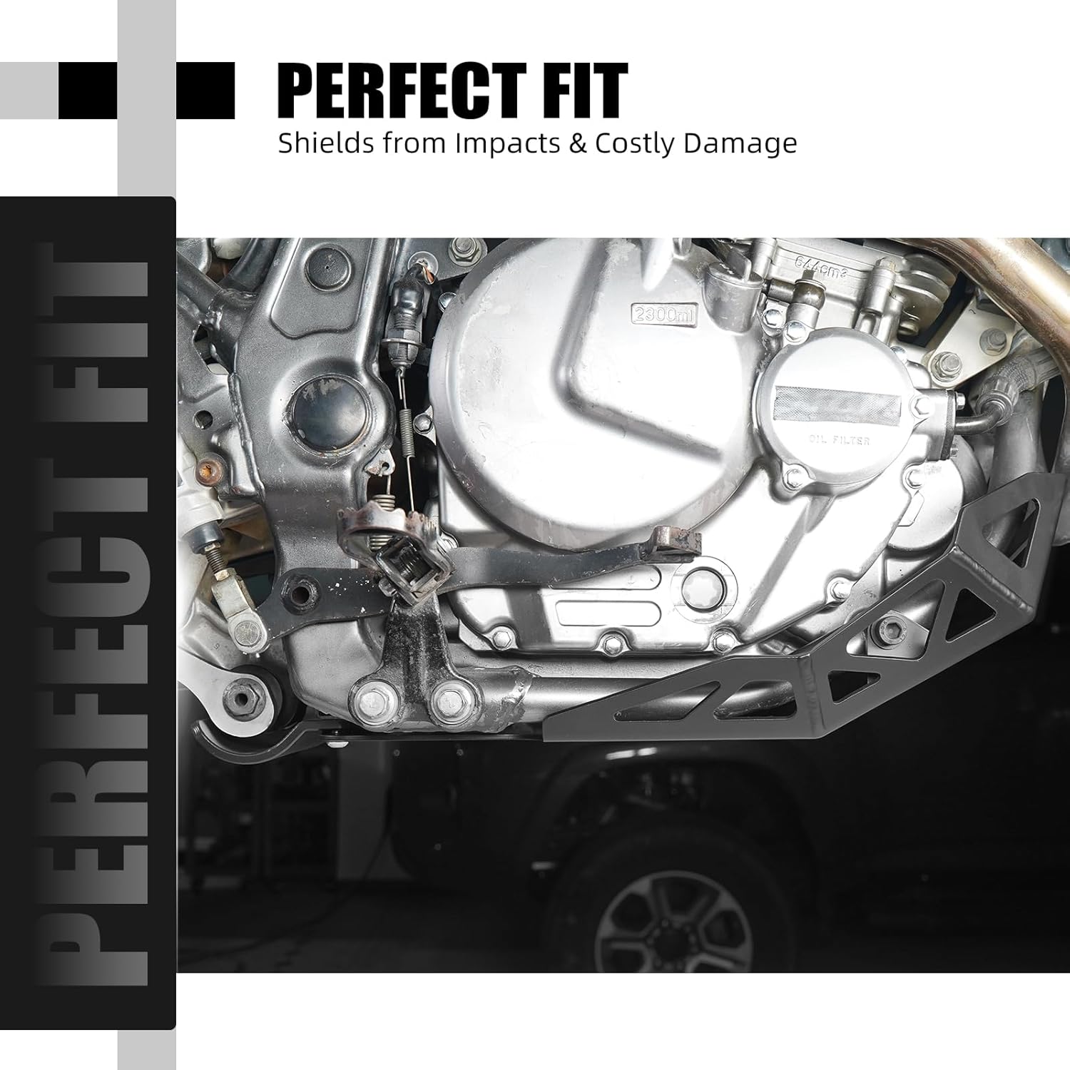 NICECNC Skid Plate 5052 Aluminum Compatible with Suzuki DR650S 1996-2019 2020 2021 2022 2023 2024, DR650SE 1996 1998 1999 2000 2001-2019