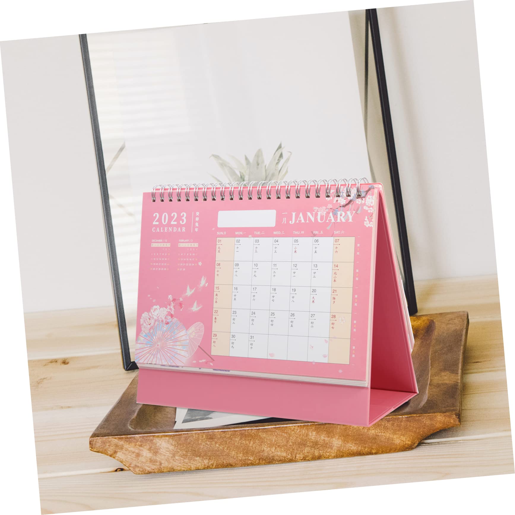 VILLCASE 3pezzi Scrivania Planner Mensile Retro Design Per e Casa Per e Capodanno