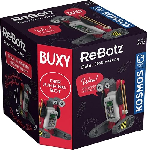 Kosmos ReBotz 601867 Buxy Der Jumping-BOT - Kit de experimentos, Color Blanco
