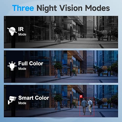 Miniatura 3 de UNILOOK Cámara IP Bullet PoE de 6 MP, cámara IP de seguridad con cable para exteriores, detección de movimiento de vehículos humanos, visión
