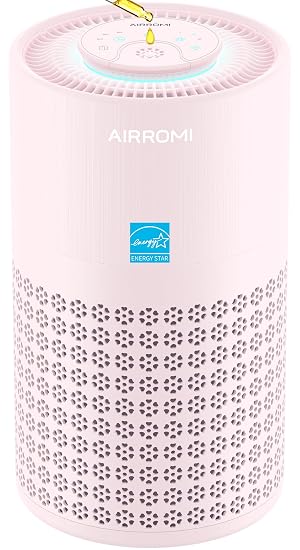 AIRROMI Air Purifier for Bedroom with HEPA 3-in-1 Filter Pet Air Purifier for Home Cat Pee Smell Covers