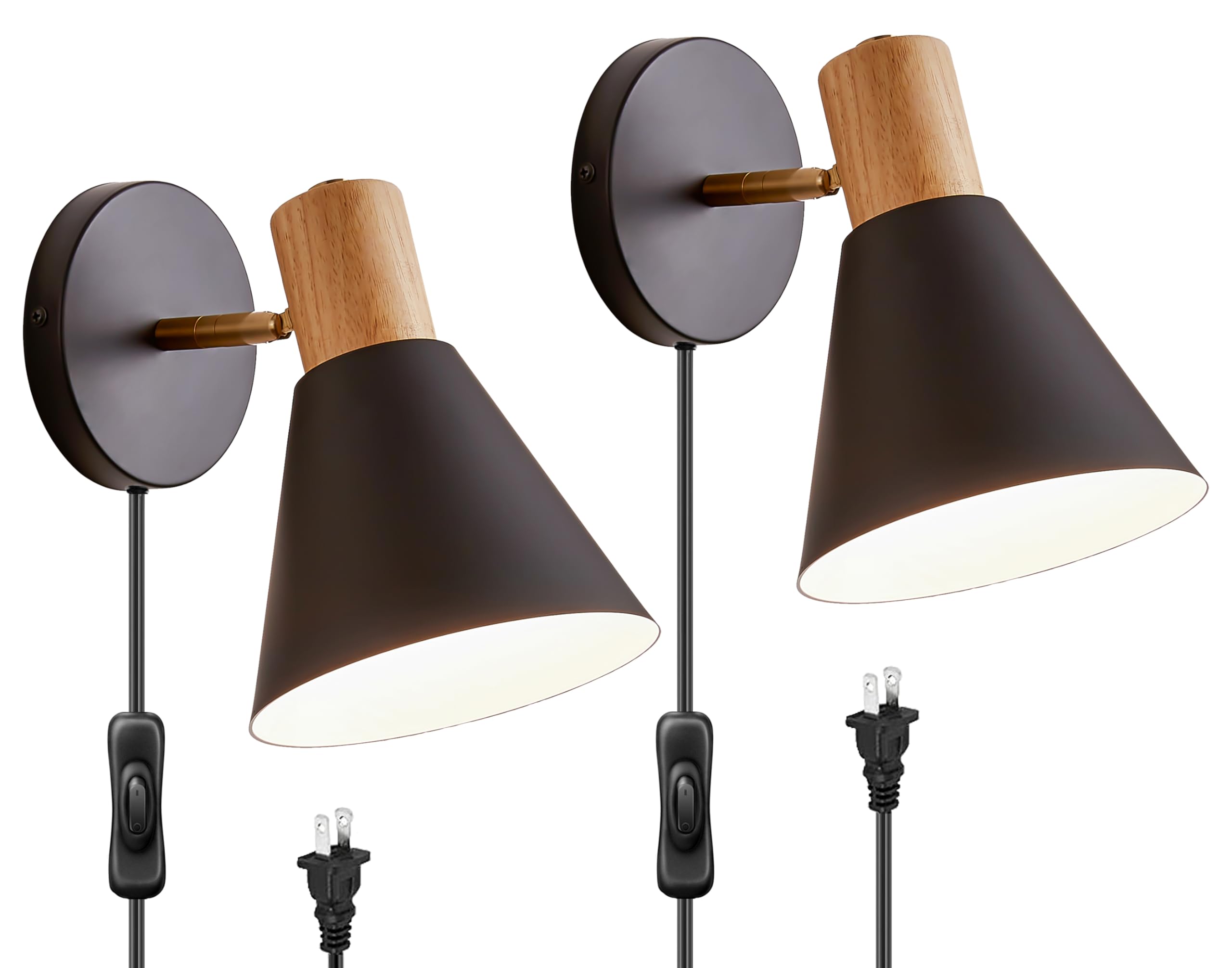 Photo 1 of Vechoicy Pack of 2 Plug-in Wall Sconces