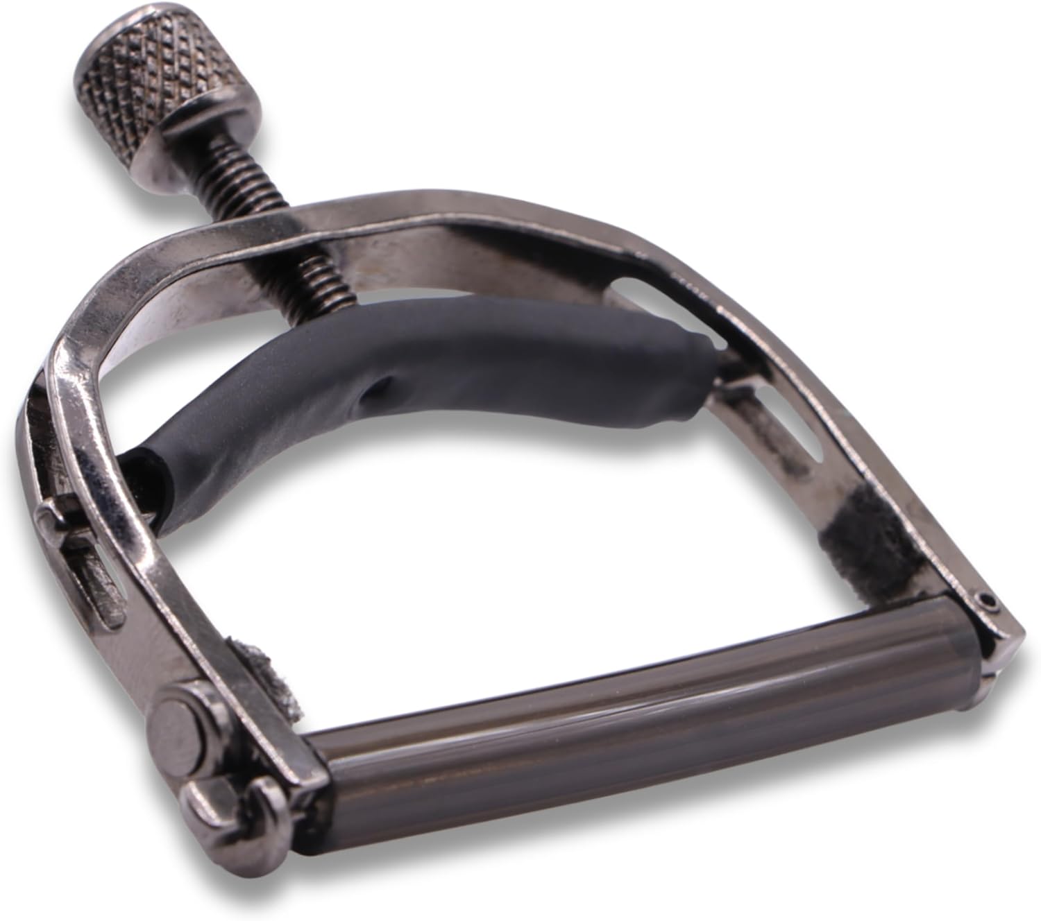 Paige Wide-Neck 6-String Acoustic Guitar Capo – Adjustable Tension, Buzz-Free - Smokey Black Finish