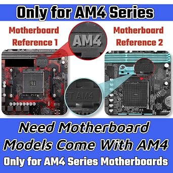 AMD AM4 Backplate - CPU Heatsink Bracket - Motherboard Mounting Hole 90x54mm - Socket AM4 Compatible