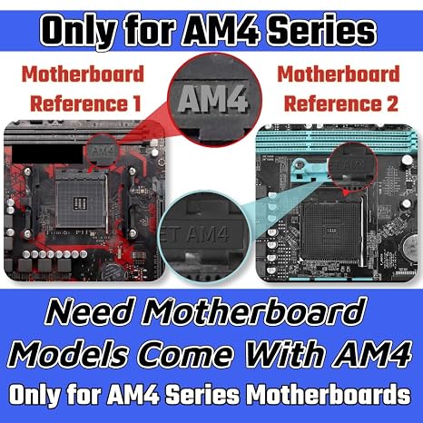AMD AM4 Backplate - CPU Heatsink Bracket - Motherboard Mounting Hole 90x54mm - Socket AM4 Compatible