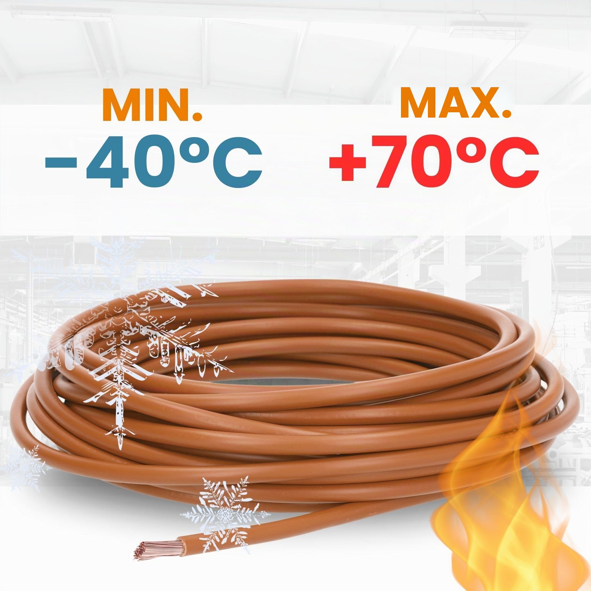 Lapp 100m H07V-K 1,5 mm² Braun - Verdrahtungsleitung Aderleitung Flexibel