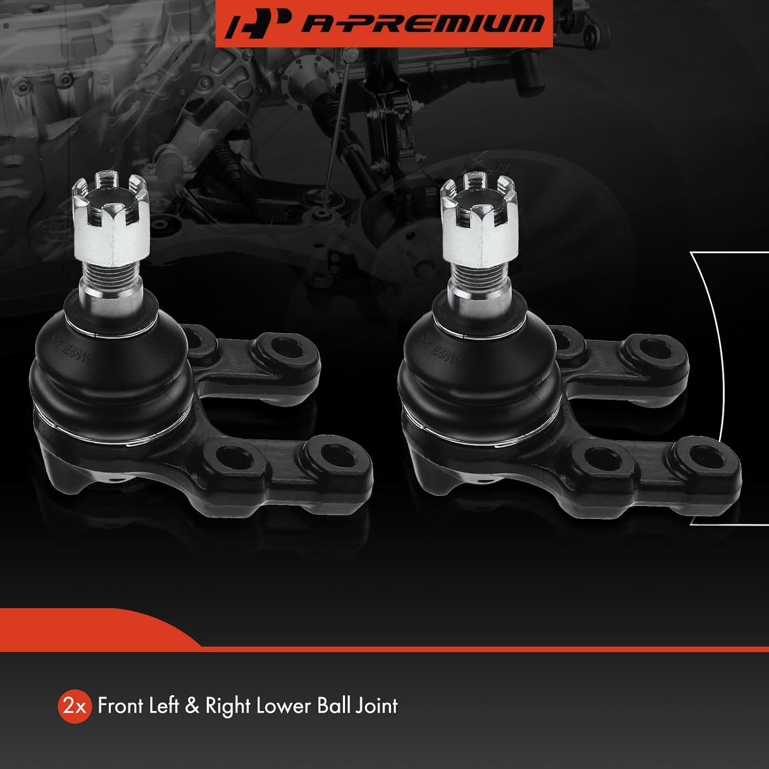 A-Premium 2 x Front Lower Ball Joint Compatible with Nissan Pathfinder 1987-1995, Pickup 1995-1997, 720 1983-1986, D21 1986-1994