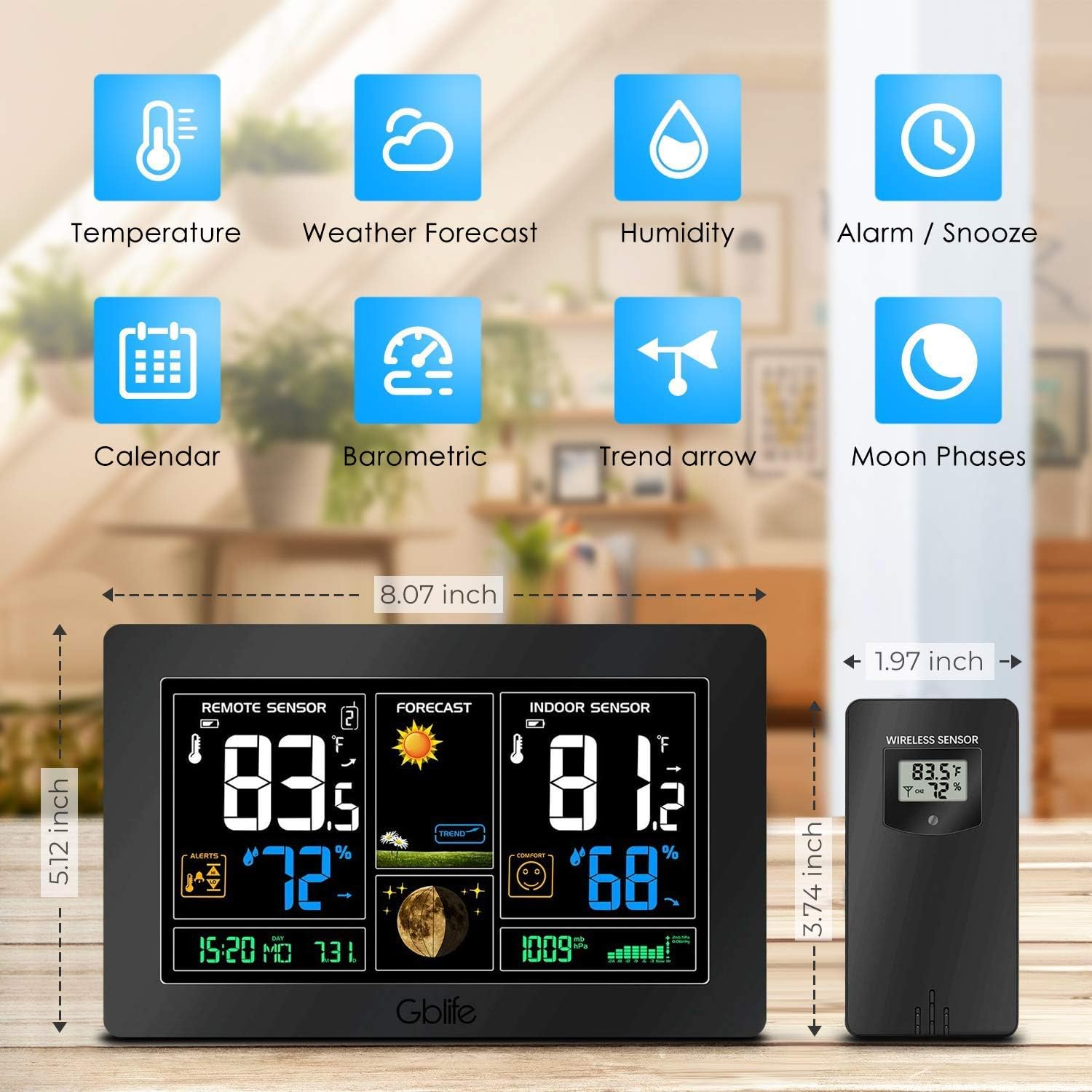 GBlife PT3378 Weather Station Main Features