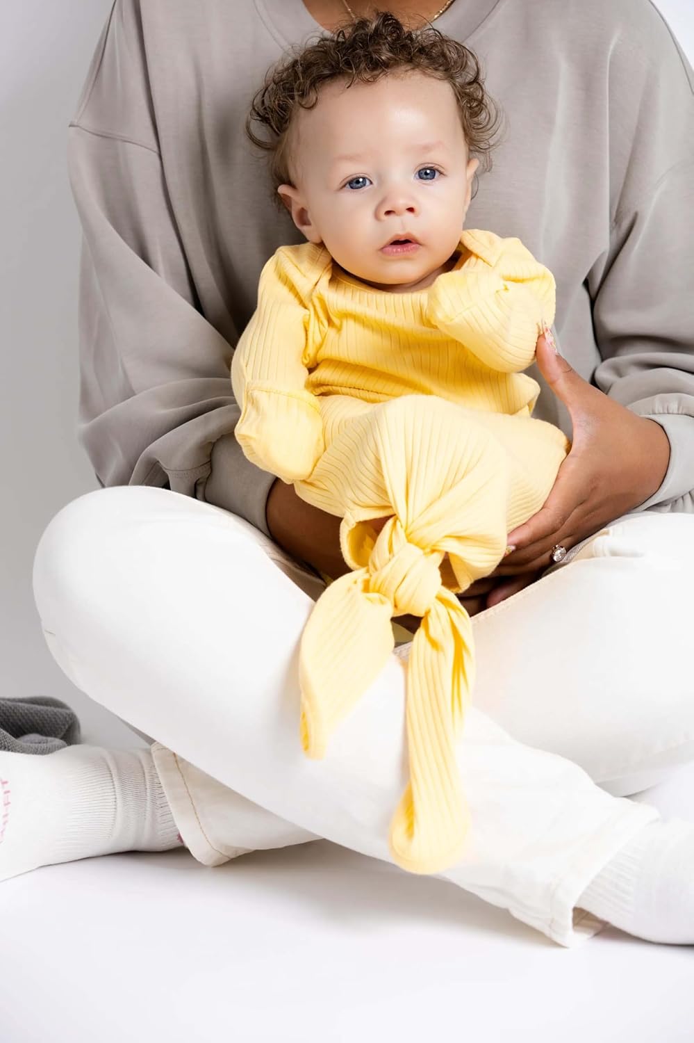 MONICA + ANDY Knot It Baby 2-pack Tie Gown, 100% Organic Baby Clothes for Boys & Girls, Sizes For Preemie, Newborn & Infant