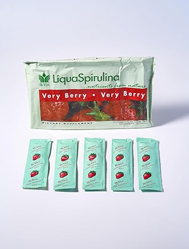 Miniatura 5 de RE-VITA Very Berry LiquaSpirulina Essential Pack 60 porciones