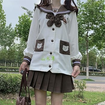 Amazon.co.jp: [山水集] セーラー服 可愛い 幼稚園風 学生服 女子高生