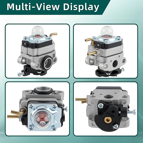 Miniatura 2 de AUTOKAY 753-06220 Carburador para 17 pulgadas 29cc Troy Bilt TB146EC TB525EC TB575EC TB590EC TB525ES TB539ES Curve Shaft Gas String Trimmer con