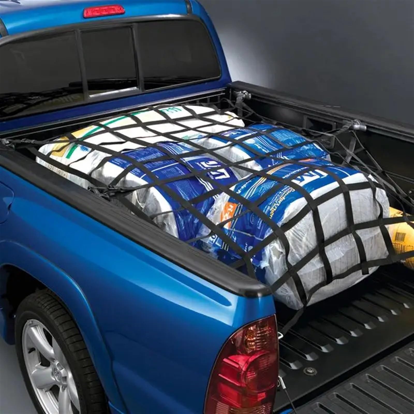 Gepäcknetz Auto-Kofferraum-Dachnetz, Netz-Gepäcknetz, schweres Gepäcknetz, LKW-Anhänger, Müllcontainer, verlängerte Netzabdeckungen, Gepäcknetze mit 4 festen Gurten(Color:MX)
