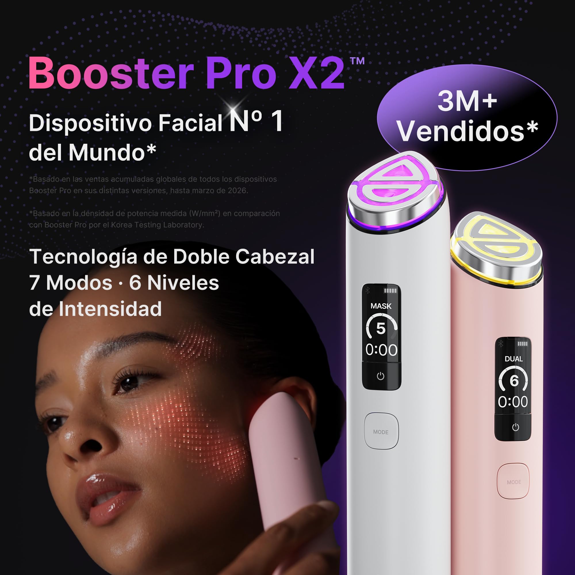 medicube Dúo de cuidado facial en casa con colágeno: Booster Pro X2, Triple Collagen Cream