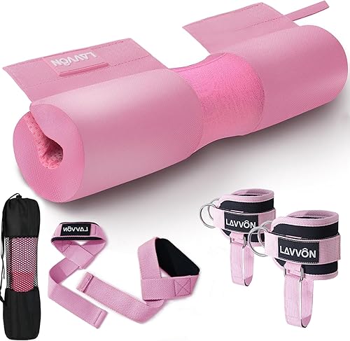 Juego de almohadillas para sentadillas, acolchado de nailon antideslizante, almohadilla de espuma gruesa para sentadillas, estocadas y acolchado de