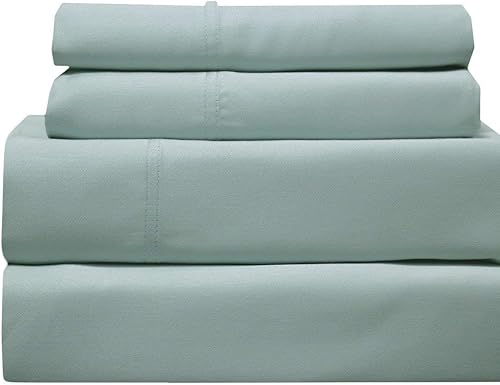 Miniatura 3 de Solid Sea - Juego de sábanas de 600 hilos, tamaño California King, sin unir, viscosa de bambú, 4 piezas, bolsillo profundo