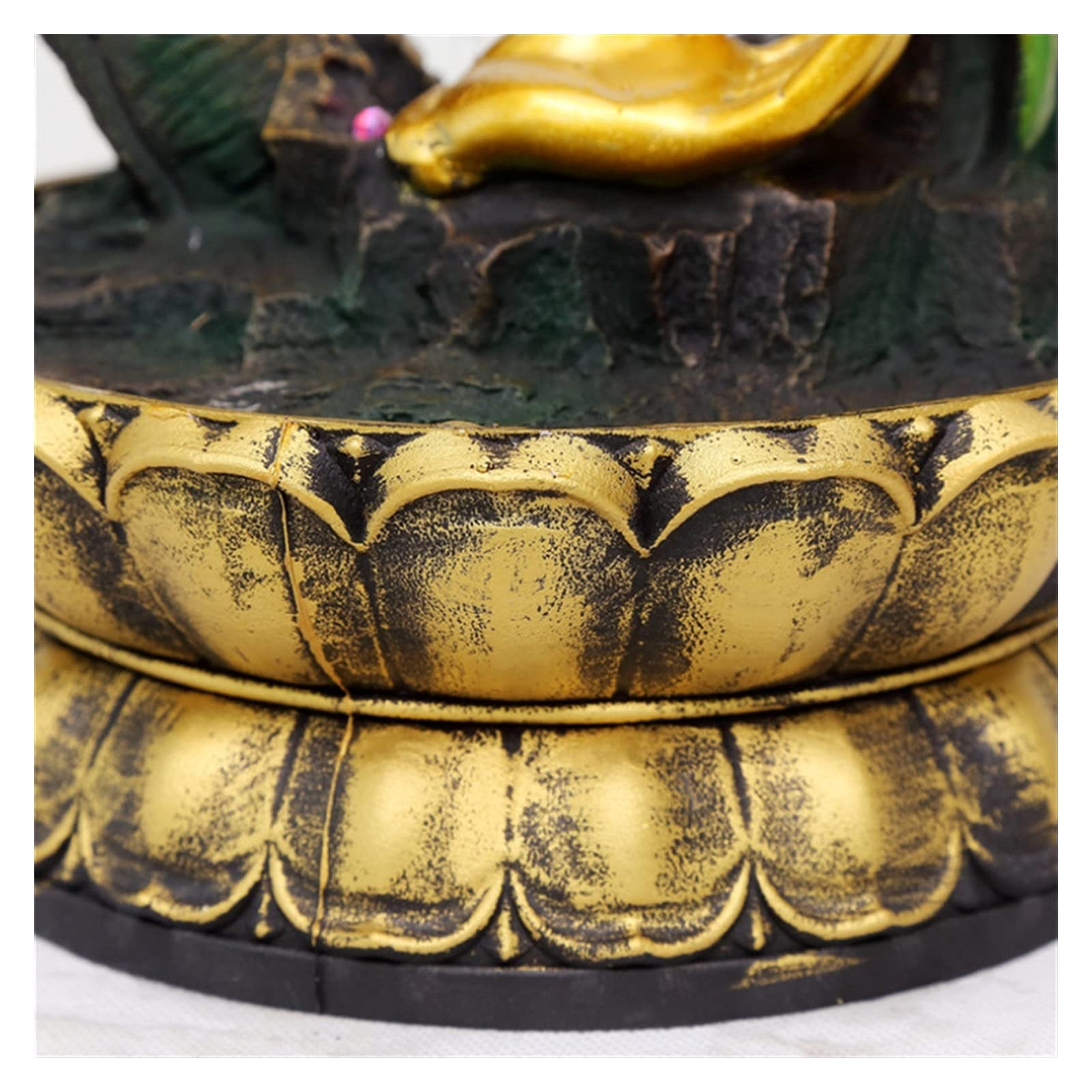 Fontana da Interno con Umidificatore Waterscape della fontana della casa del Buddha del Buddha del Buddha fatto a mano con GUIDATO Ball Light Ball Lucky Ornaments Ufficio artigianato decorazione della